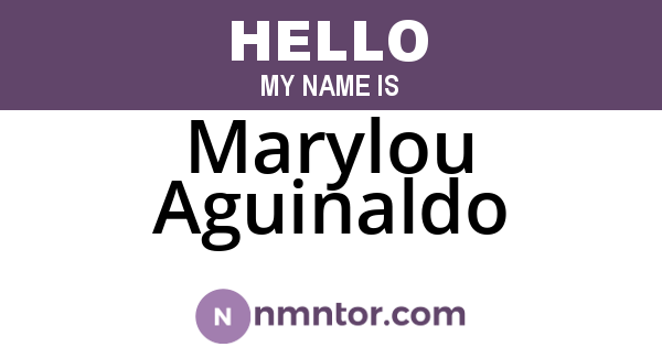 Marylou Aguinaldo