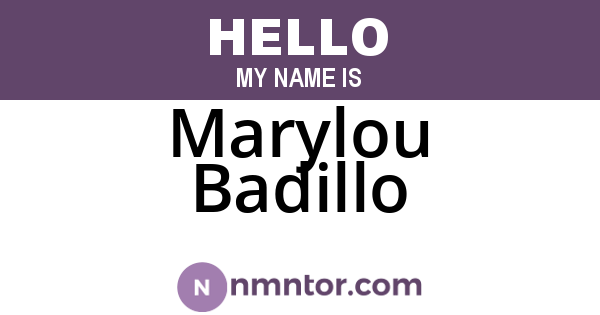 Marylou Badillo