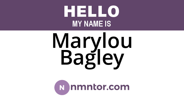 Marylou Bagley