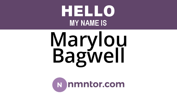 Marylou Bagwell