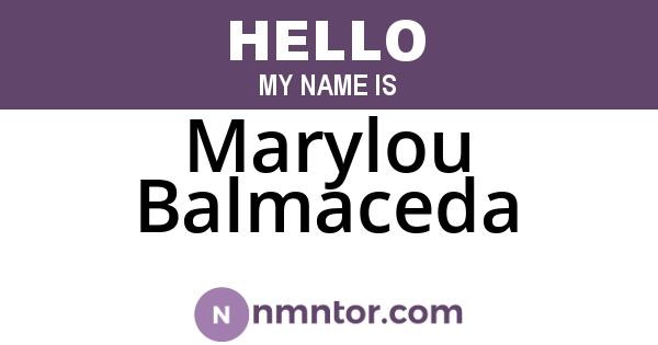 Marylou Balmaceda