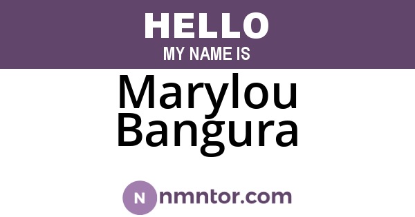 Marylou Bangura