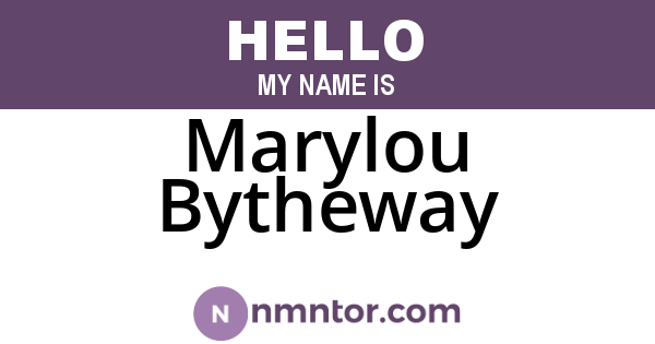 Marylou Bytheway