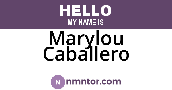 Marylou Caballero