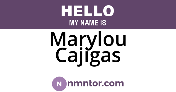 Marylou Cajigas