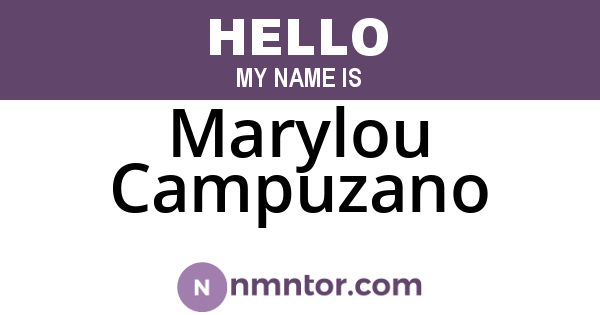Marylou Campuzano