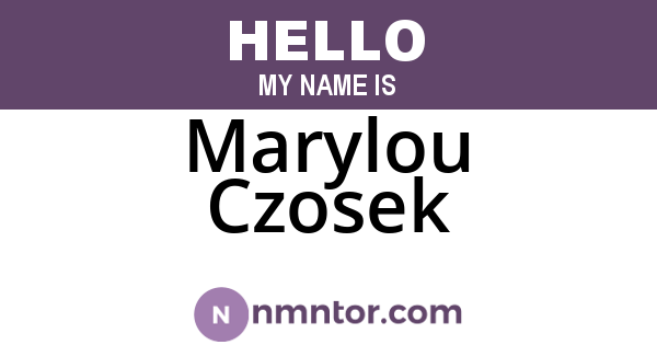 Marylou Czosek