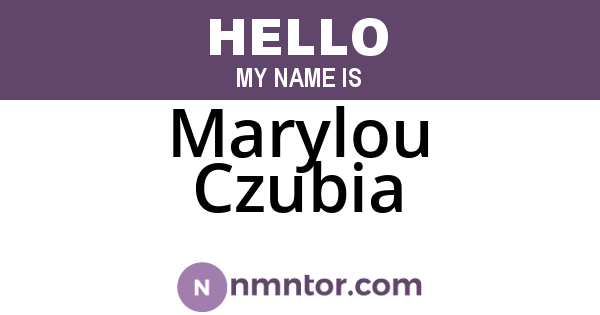Marylou Czubia