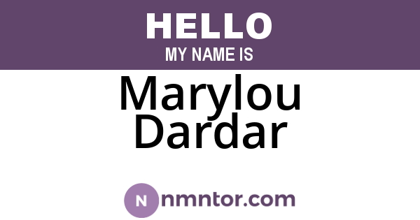Marylou Dardar