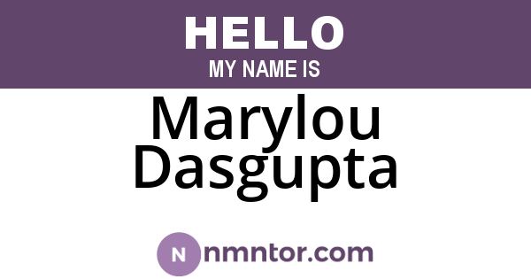 Marylou Dasgupta