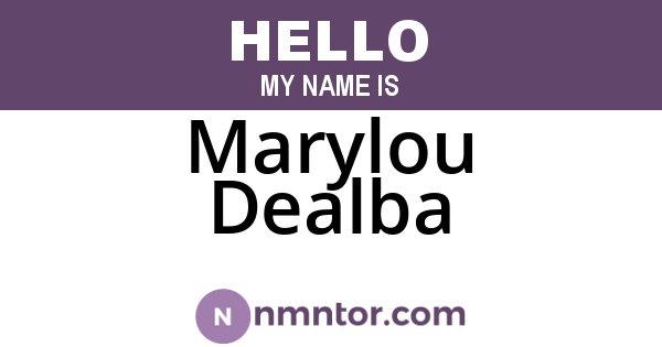 Marylou Dealba