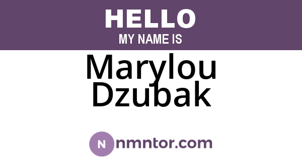 Marylou Dzubak