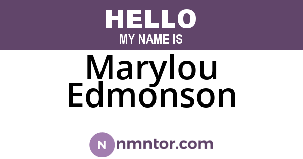Marylou Edmonson