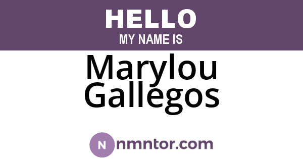 Marylou Gallegos