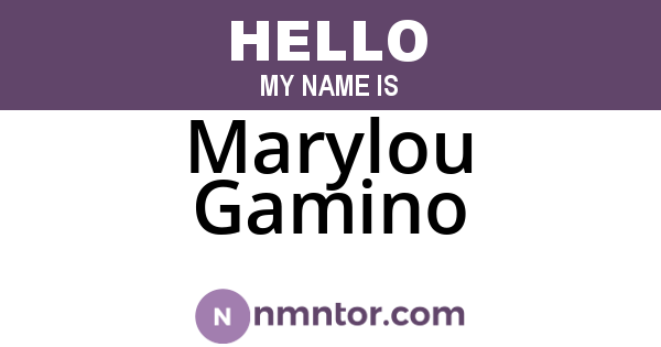 Marylou Gamino