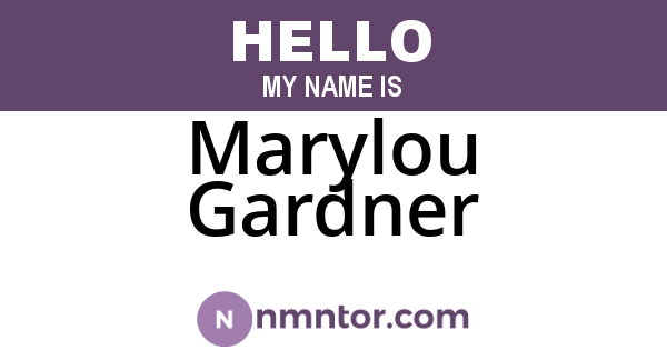 Marylou Gardner