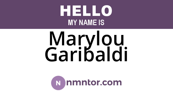Marylou Garibaldi