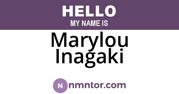 Marylou Inagaki