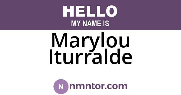 Marylou Iturralde