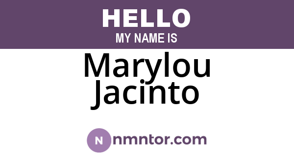 Marylou Jacinto