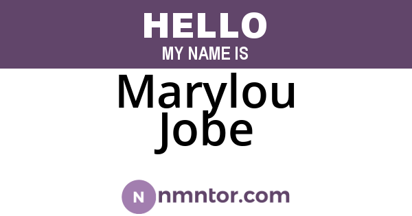 Marylou Jobe