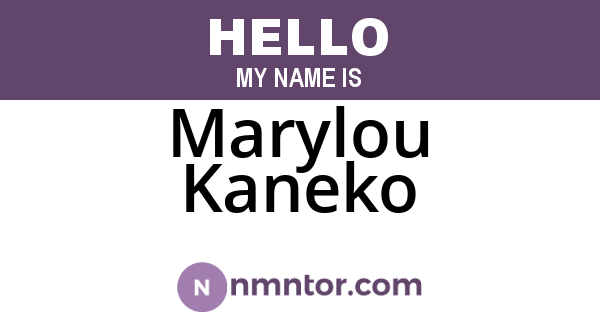 Marylou Kaneko