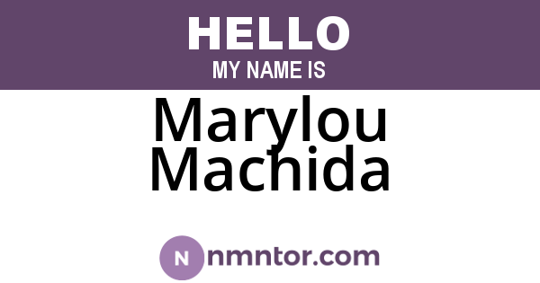 Marylou Machida