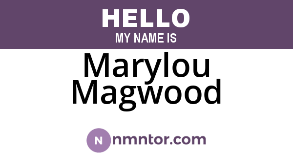 Marylou Magwood