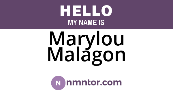 Marylou Malagon