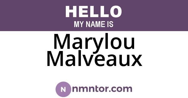 Marylou Malveaux