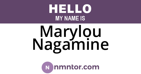 Marylou Nagamine