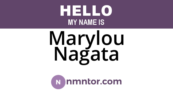 Marylou Nagata