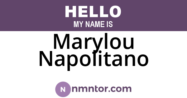 Marylou Napolitano