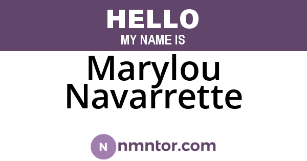 Marylou Navarrette