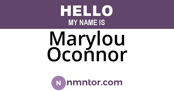 Marylou Oconnor