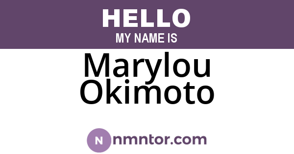 Marylou Okimoto
