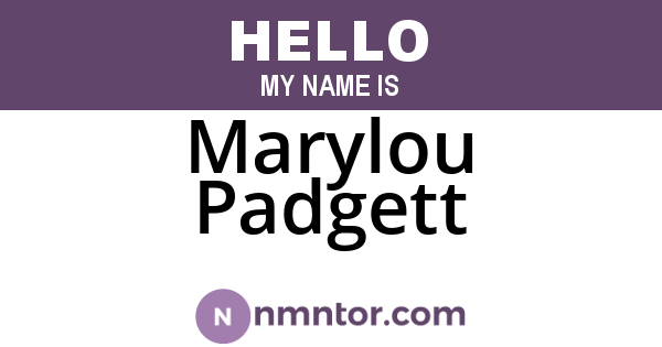 Marylou Padgett