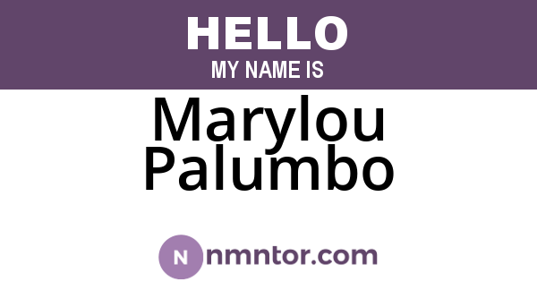 Marylou Palumbo