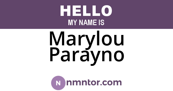Marylou Parayno