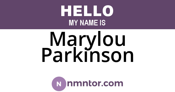 Marylou Parkinson