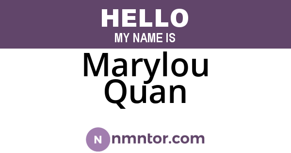Marylou Quan