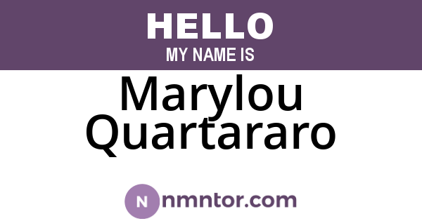 Marylou Quartararo