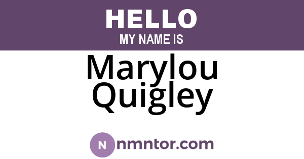 Marylou Quigley