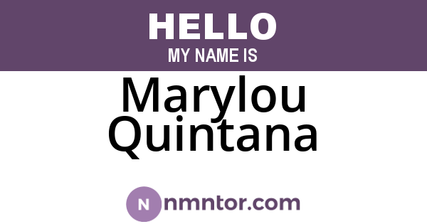 Marylou Quintana
