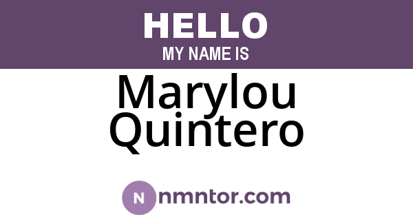 Marylou Quintero