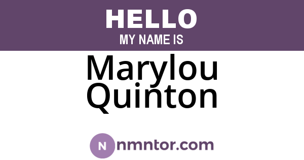 Marylou Quinton