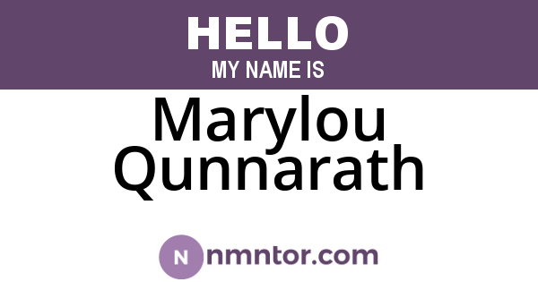 Marylou Qunnarath