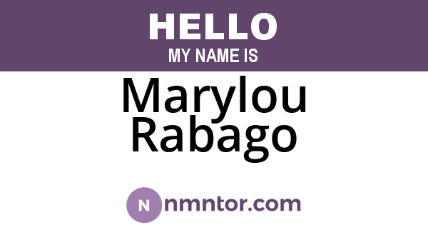 Marylou Rabago