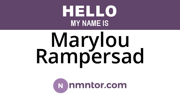 Marylou Rampersad