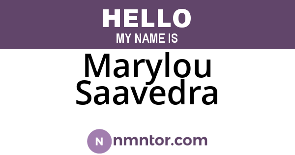 Marylou Saavedra